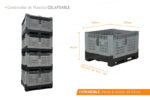 Contenedor de Plástico Ventilado Colapsable 700 Lts. / 185 Galones - Imagen 14