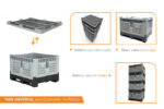 Contenedor de Plástico Ventilado Colapsable 700 Lts. / 185 Galones - Imagen 17