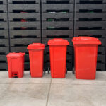 Bote de Basura 120 Lts. / 30 Galones color Rojo - Imagen 10