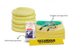 Kit Antiderrames Móvil 50 Galones con Contenedor de Plástico - Líquidos Agresivos HazMat - Imagen 2