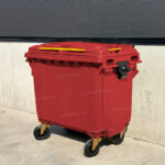 Contenedor de Basura 1100 Lts. / 290 Galones color Rojo - Imagen 4