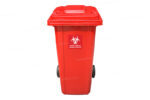 Bote de Basura 240 Lts. / 65 Galones color Rojo para Residuos Peligrosos