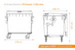 Kit Antiderrames Extra Large 290 Galones Contenedor de Plástico - Universal - Imagen 5
