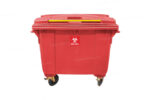 Bote de Basura 660 Lts. / 174 Galones color Rojo para Residuos Peligrosos - Imagen 2